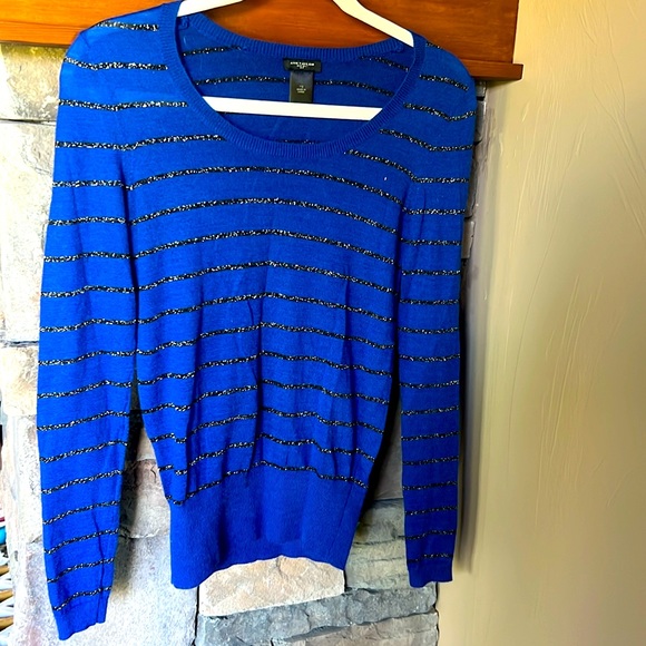 Ann Taylor Sweaters - Ann Taylor Sparkly Stripe Sweater